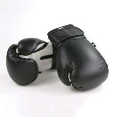 PU Boxing Glove, Black/White